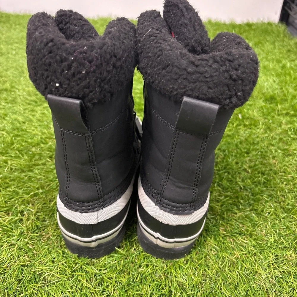 Lands' End Snow Boots Youth Size‎ 2M Black Excellent